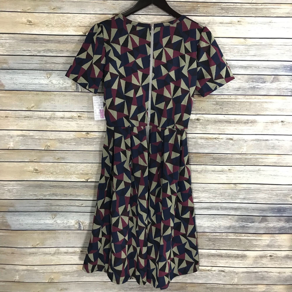 LuLaRoe Amelia Geometric Print Dress - Picture 5 of 8